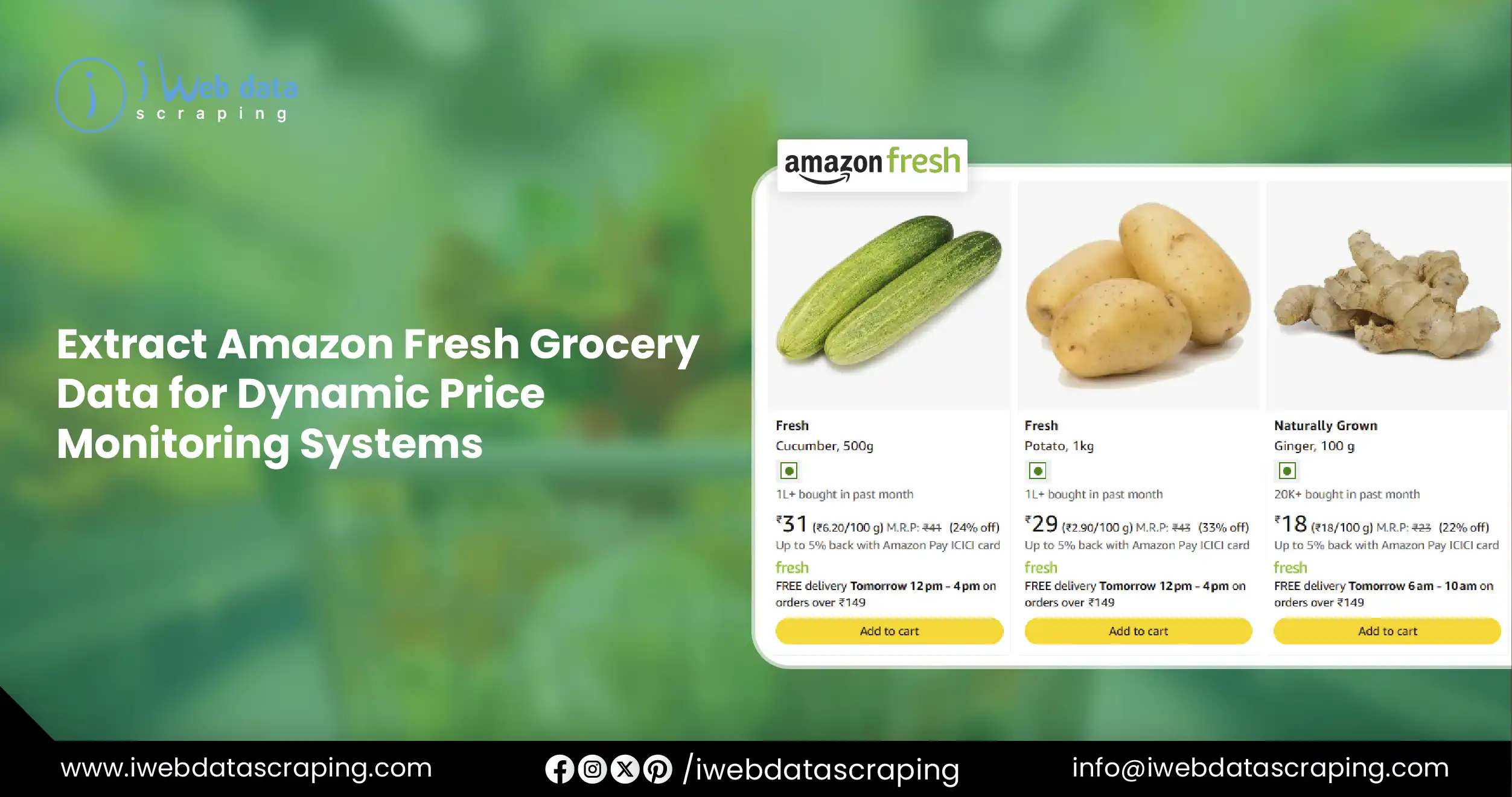 Extract Amazon Fresh Grocery Data for Price Monitoring